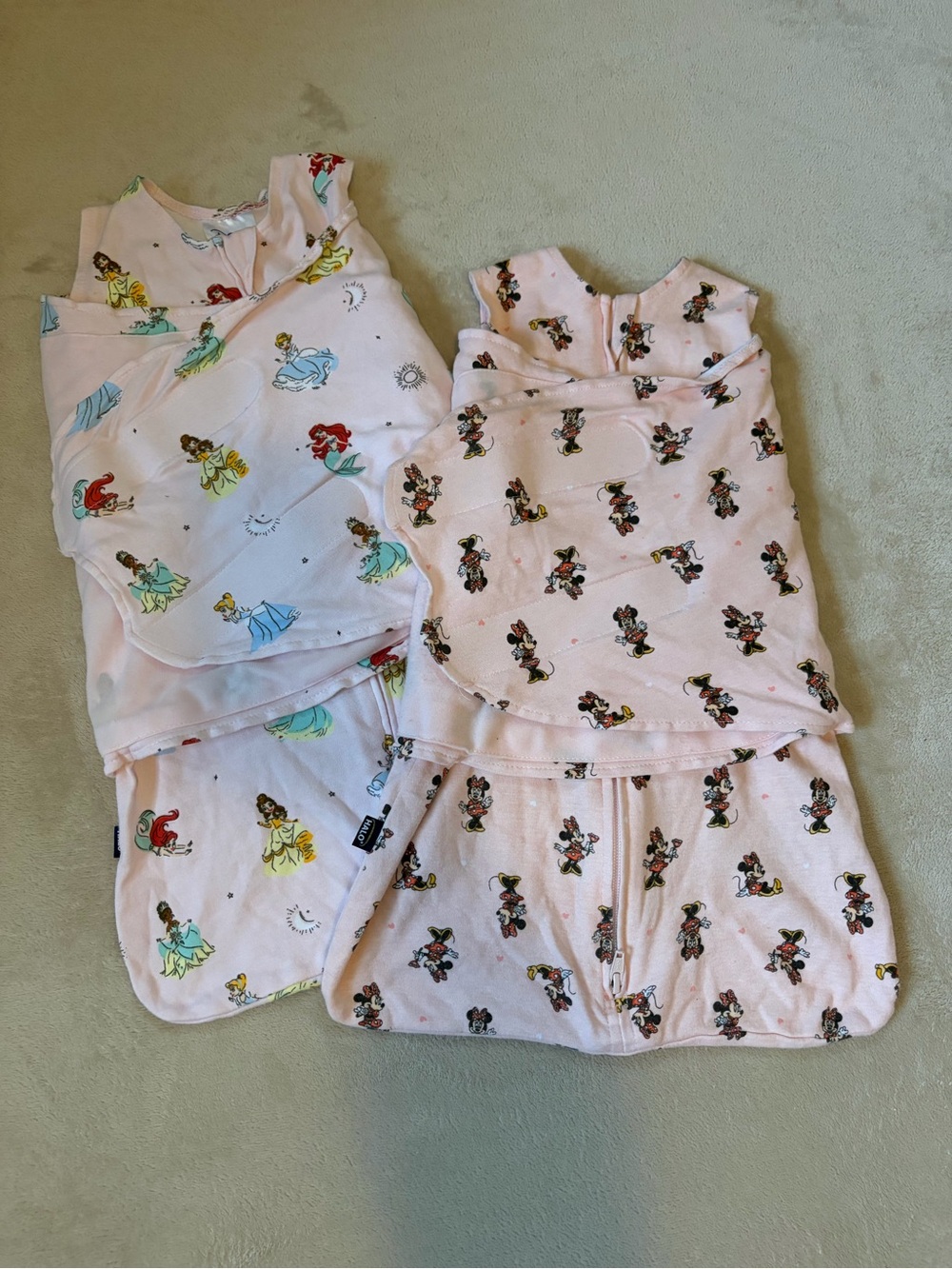 Halo Pink Disney Princess & Minnie Pattern Sleep Sacks